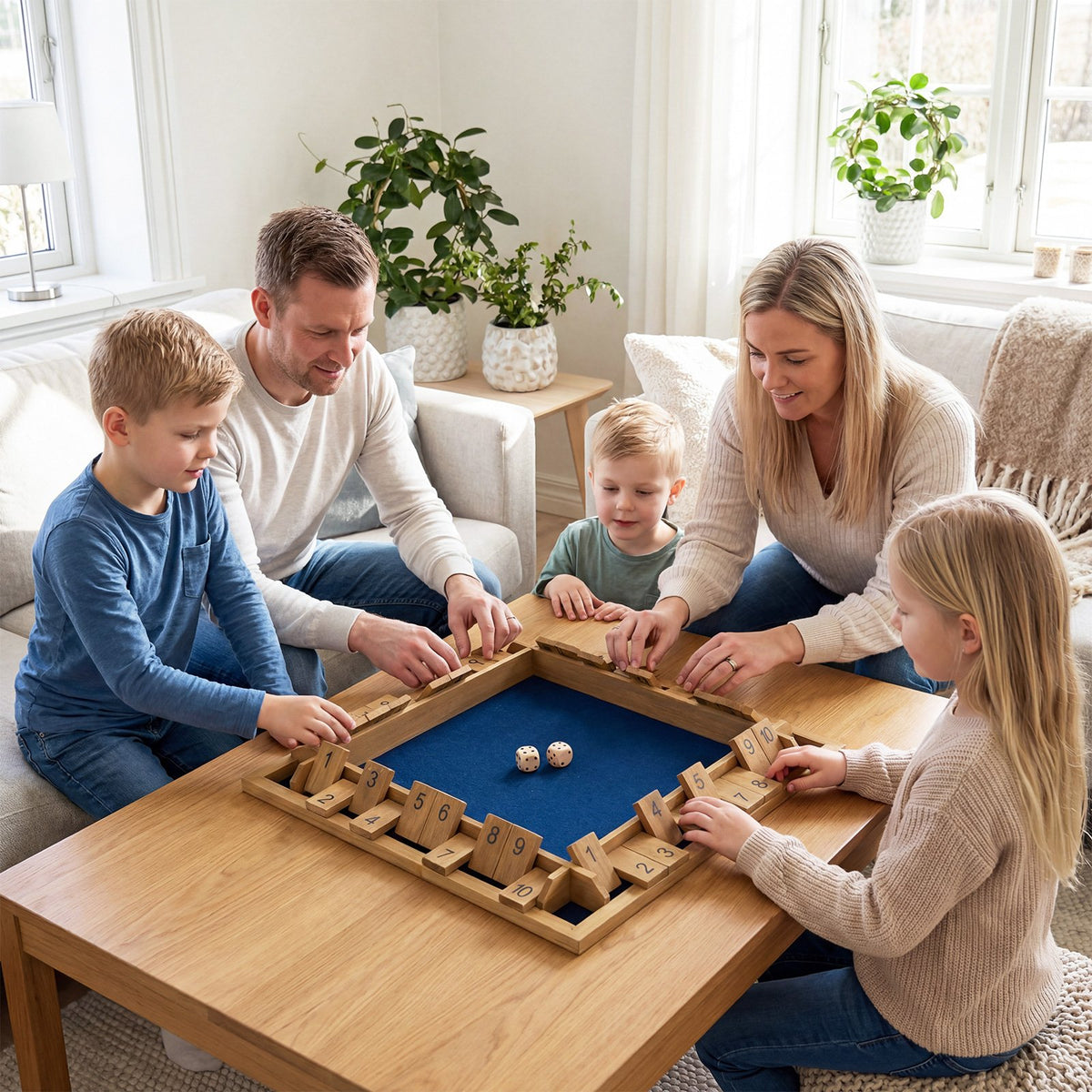 24 Inch Extra-Large Shut The Box Game for 2-4 Players view 2