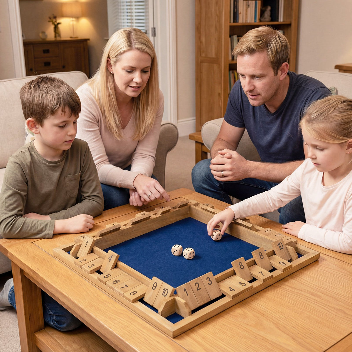 24 Inch Extra-Large Shut The Box Game for 2-4 Players view 3