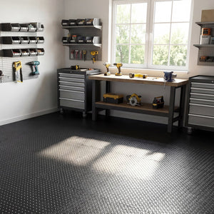 24Tiles 1/2 inches Puzzle Exercise Floor Mats-Black view 5