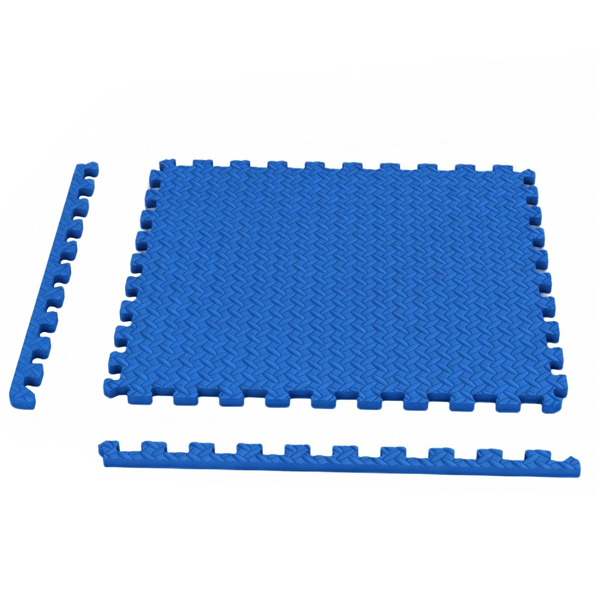 24Tiles 1/2 inches Puzzle Exercise Floor Mats-Blue