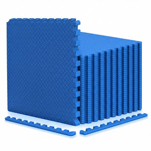24Tiles 1/2 inches Puzzle Exercise Floor Mats-Blue view 7