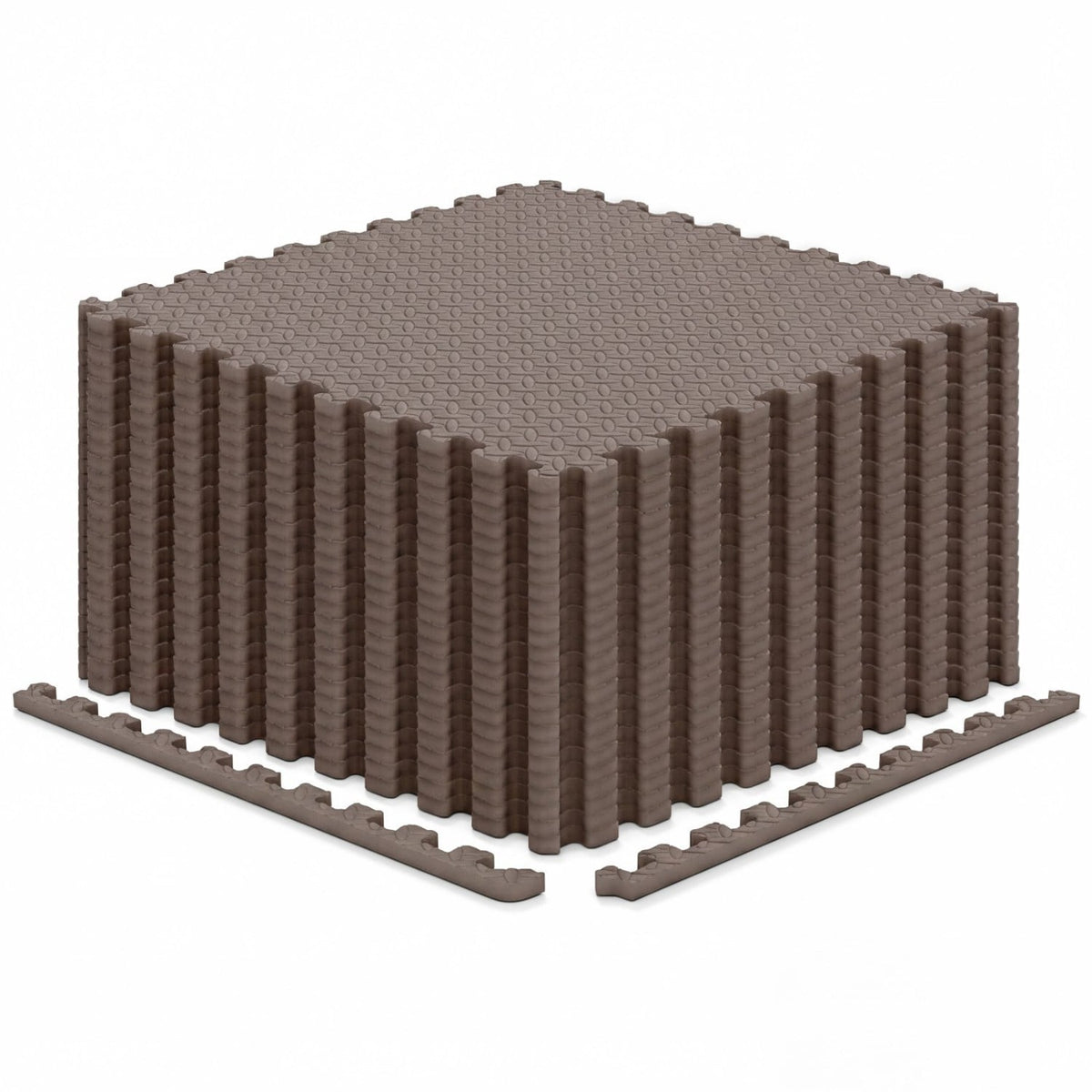 24Tiles 1/2 inches Puzzle Exercise Floor Mats-Brown