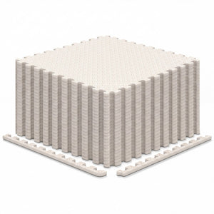 24Tiles 1/2 inches Puzzle Exercise Floor Mats-Beige