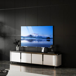 24-Pack PVC Slat Wall Panels for Interior Wall Decoration for Living Room and TV Background-Black view 2
