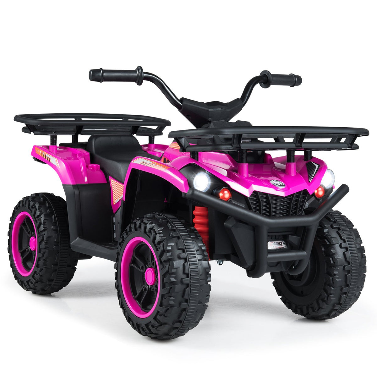 24V Electric Ride On Quad with LED Headlights-Pink