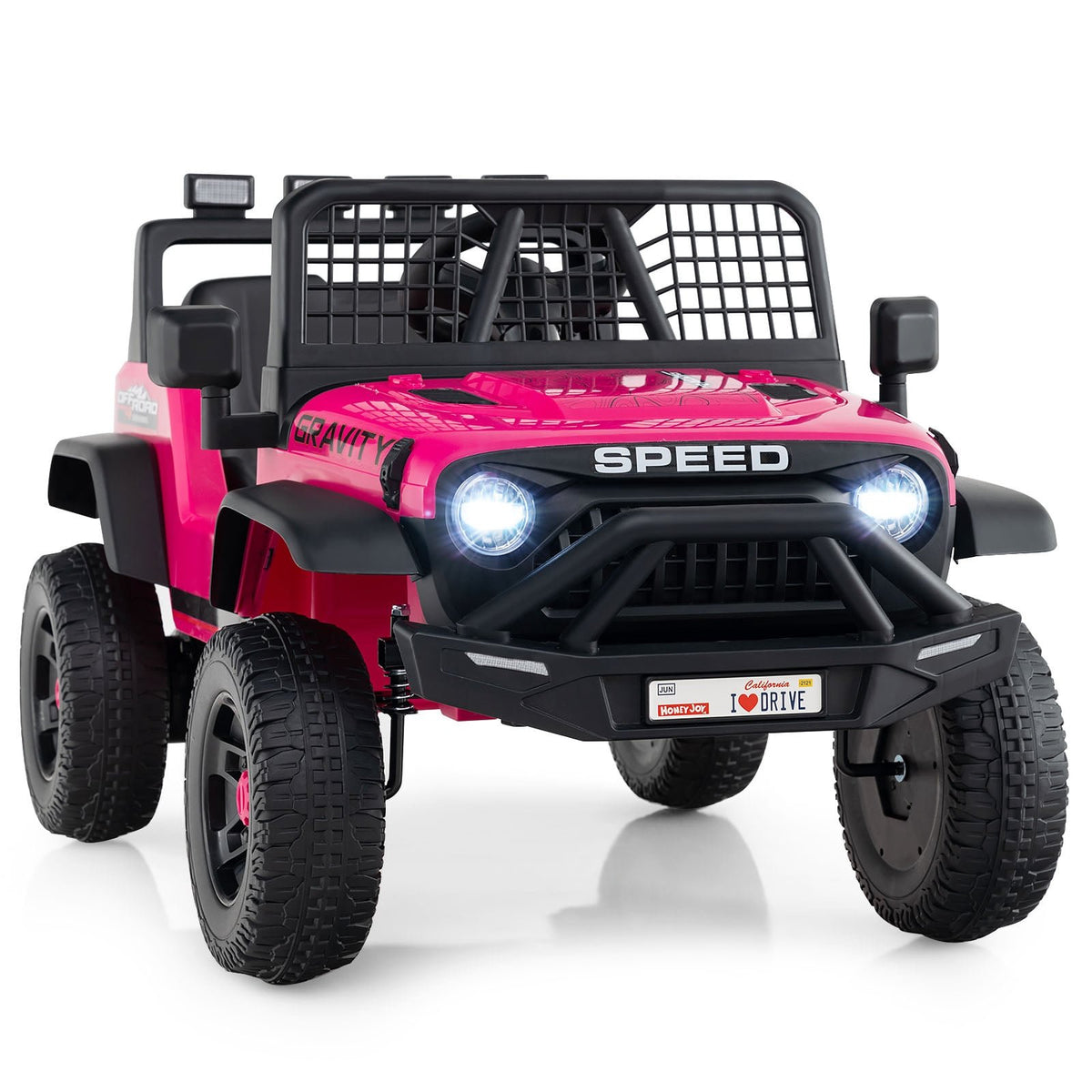24V Ride On Car for Kids with Parent Remote Control and Music-Pink