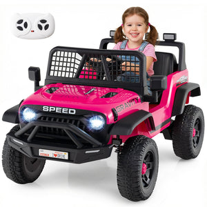 24V Ride On Car for Kids with Parent Remote Control and Music-Pink view 4