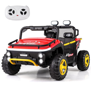 24V Ride on Toy for Kids 2 Seater Ride on Truck Car with Horn Music Story-Red