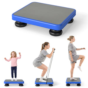 24x20 inches Kids Rebounder Bouncing Board with Elastic Rope for Ages 3+-Blue view 3
