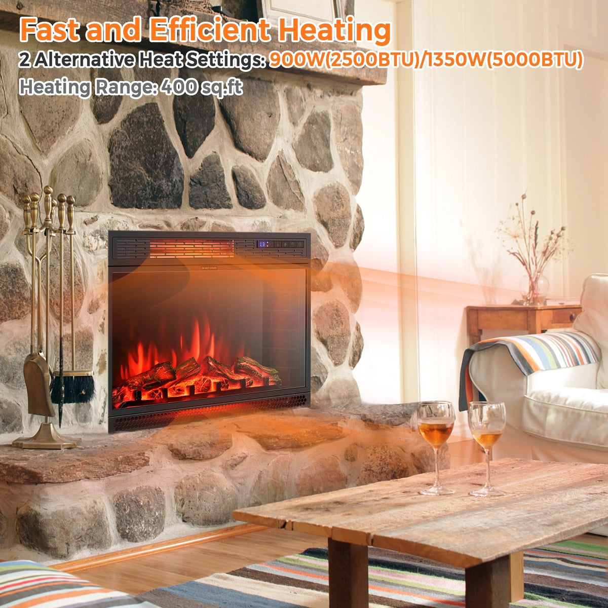 25 Inches Recessed Electric Heater view 2