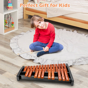25 Notes Xylophone Wooden Percussion Educational Instrument with 2 Mallets view 3