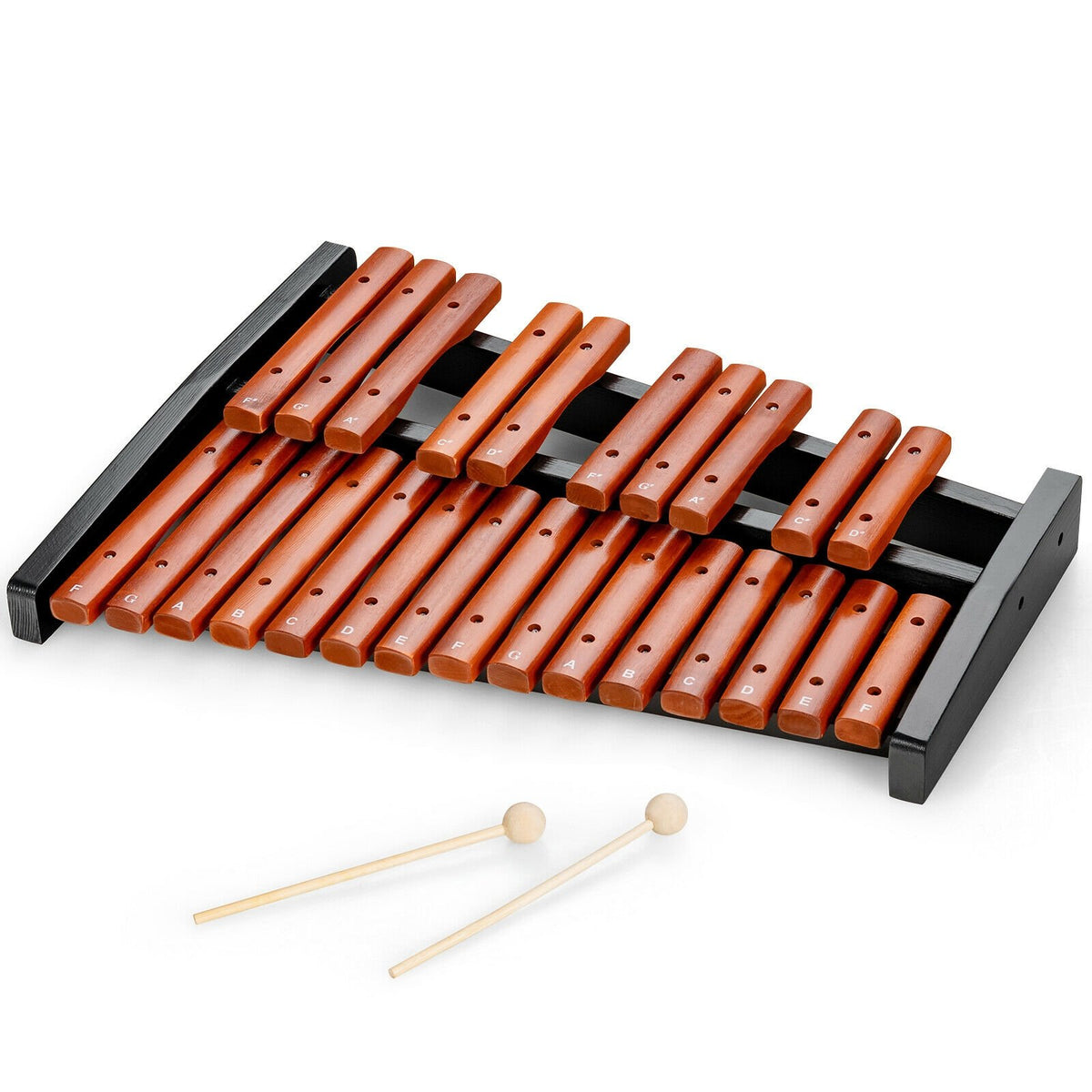 25 Notes Xylophone Wooden Percussion Educational Instrument with 2 Mallets view 9
