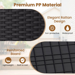 25 Gallon Outdoor Storage Box with Rattan Patterns-Brown view 6