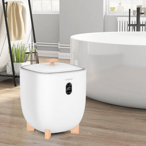 25L Towel Warmer Bucket with 2 Temperature Settings and Auto Shut Off-White view 2
