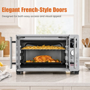 26.4 Quart French Door Convection Toaster Oven with 11 Presets 1500W Countertop Oven view 5
