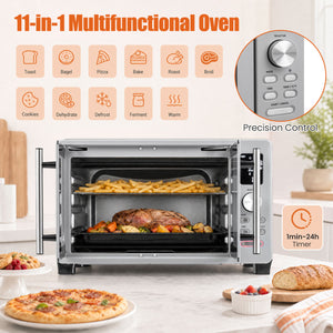 26.4 Quart French Door Convection Toaster Oven with 11 Presets 1500W Countertop Oven view 8