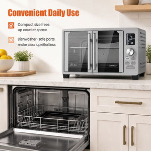 26.4 Quart French Door Convection Toaster Oven with 11 Presets 1500W Countertop Oven view 9