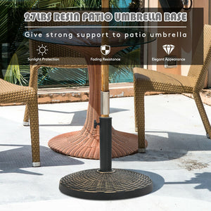 27 lbs Patio Market Umbrella Base Stand view 3