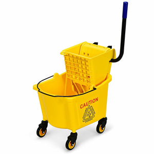 26 Quart Side Press Wringer Commercial Mop Bucket view 7
