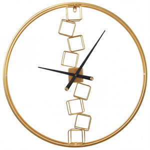 27 Inch Large Wall Clock for Living Room Bedroom Kitchen-Yellow