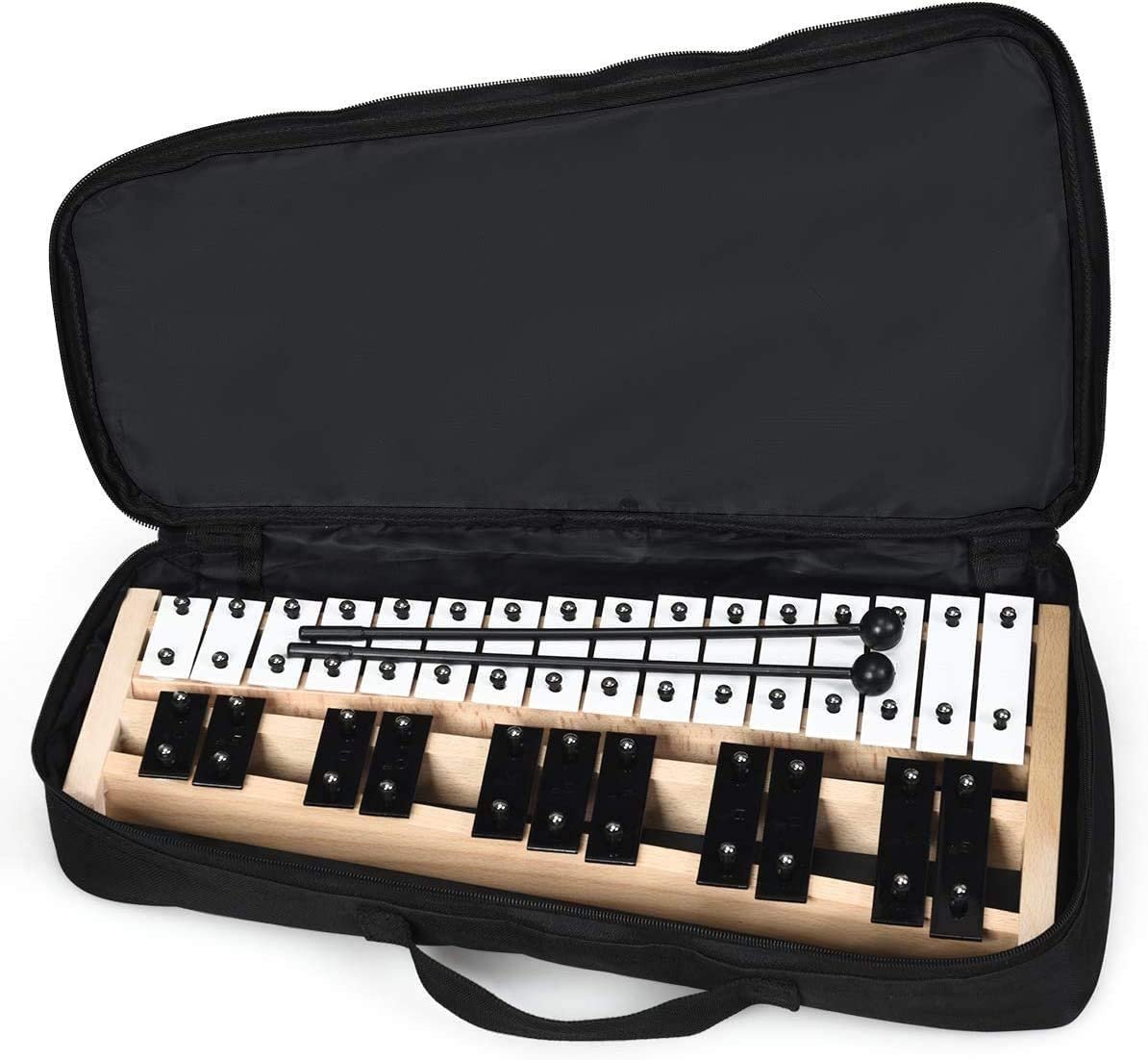 27 Note Glockenspiel Xylophone with 2 Rubber Mallets [Best Seller in the US]