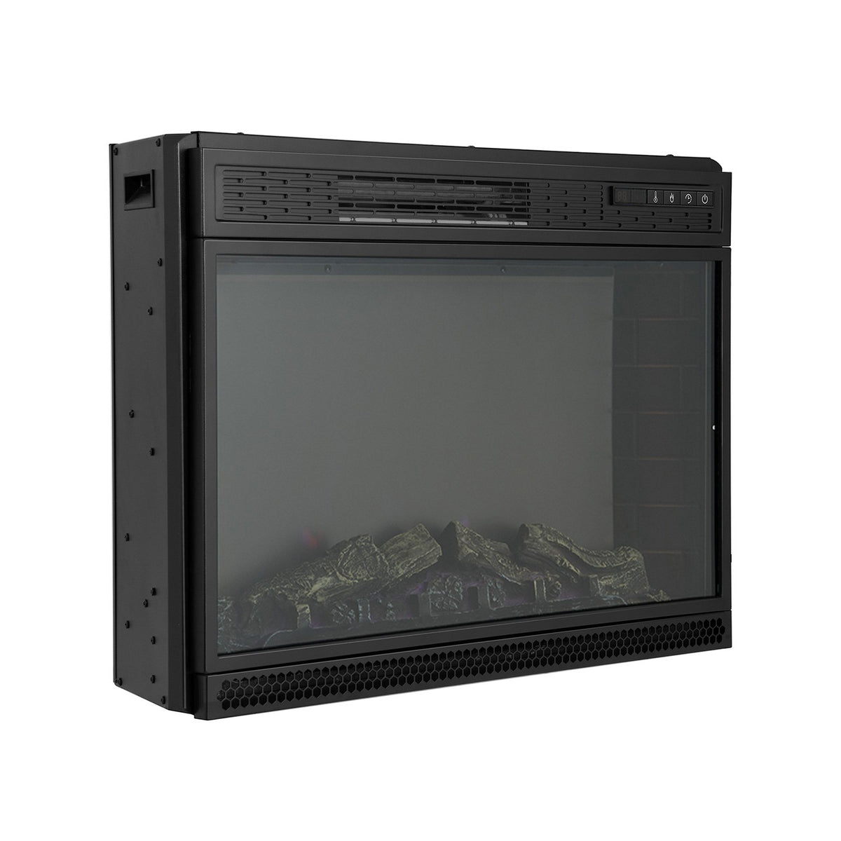 28 Inch Electric Freestanding and Recessed Fireplace with Remote view 3
