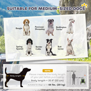 Dog Bike Trailer, Pet Cart Bicycle Wagon with 20" Wheels and Ventilated Windows, Portable Dog Trailer
