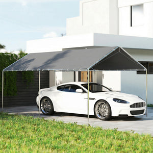 10' x 20' Carport Heavy Duty Galvanized Car Canopy with Included Anchor Kit, 3 Reinforced Steel Cables – view 14