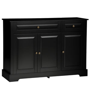 Modern Sideboard Cabinet, Buffet Cabinet with 2 Drawers and Adjustable Shelves