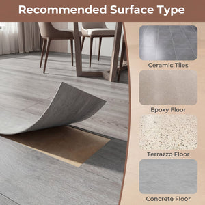 2 Pieces Floor Tile Vinyl Flooring Waterproof Vinyl Plank Flooring-Gray view 9