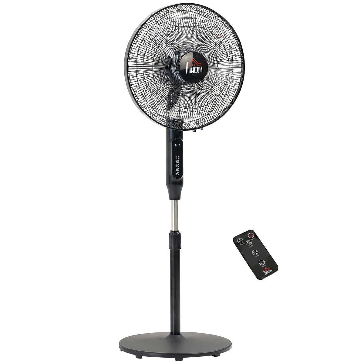 Standing Floor Fan with Remote Control, Stand Up Cooling Fan, Tall Pedestal Electric Fan for Home Bedroom – view 8