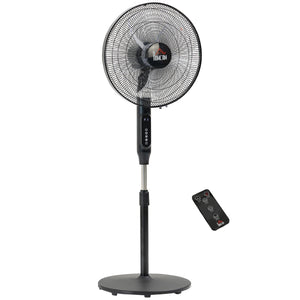 Standing Floor Fan with Remote Control, Stand Up Cooling Fan, Tall Pedestal Electric Fan for Home Bedroom – view 8