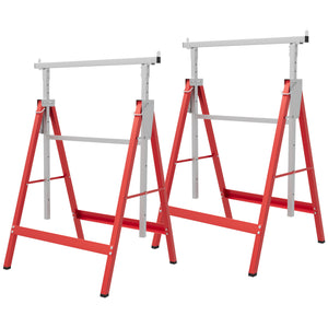 Set of 2 Adjustable Telescopic Builders Trestle, DIY Steel Work Bench Carpenter – view 15