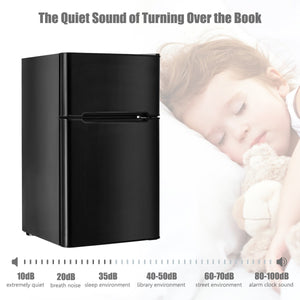3.2 cu ft. Compact Stainless Steel Refrigerator-Black view 6