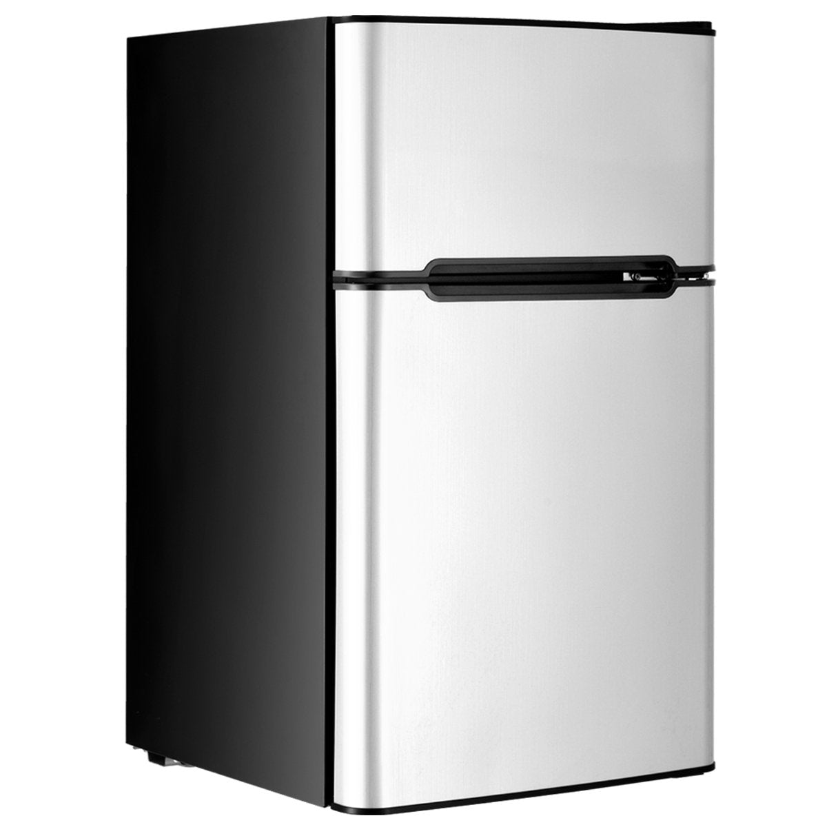 3.2 cu ft. Compact Stainless Steel Refrigerator-Gray