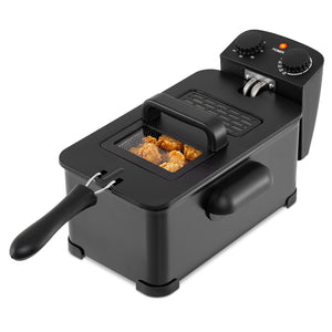 3.2 Quart Electric Stainless Steel Deep Fryer with Timer-Black view 4