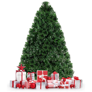 3/4/5 Feet Artificial Pre-Lit Fiber Optic PVC Christmas Tree-4 ft view 7