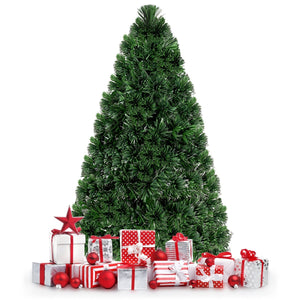 Artificial, Pre-Lit Fiber Optic PVC Christmas Tree-5 ft view 8