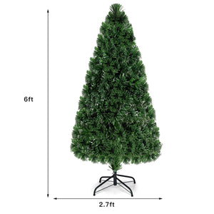 3' / 4' / 5' / 6' Fiber Optic Artificial PVC Christmas Tree-6 ft view 4