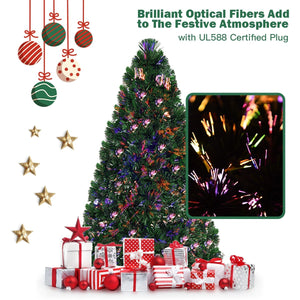 3' / 4' / 5' / 6' Fiber Optic Artificial PVC Christmas Tree-6 ft view 5