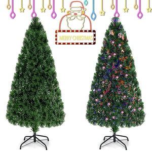 3' / 4' / 5' / 6' Fiber Optic Artificial PVC Christmas Tree-6 ft view 8