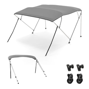 3-Bow/4-Bow Boat Bimini Top Sun Shade Boat Canopy with Storage Boot-4-Bow