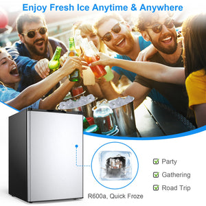 3 Cubic Feet Compact Upright Freezer with Stainless Steel Door view 9