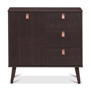 3-drawer Sideboard Storage Display Cabinet-Brown view 8