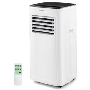 3-in-1 9000 BTU Air Conditioner with Dehumidifier and 24H Timer-White view 3