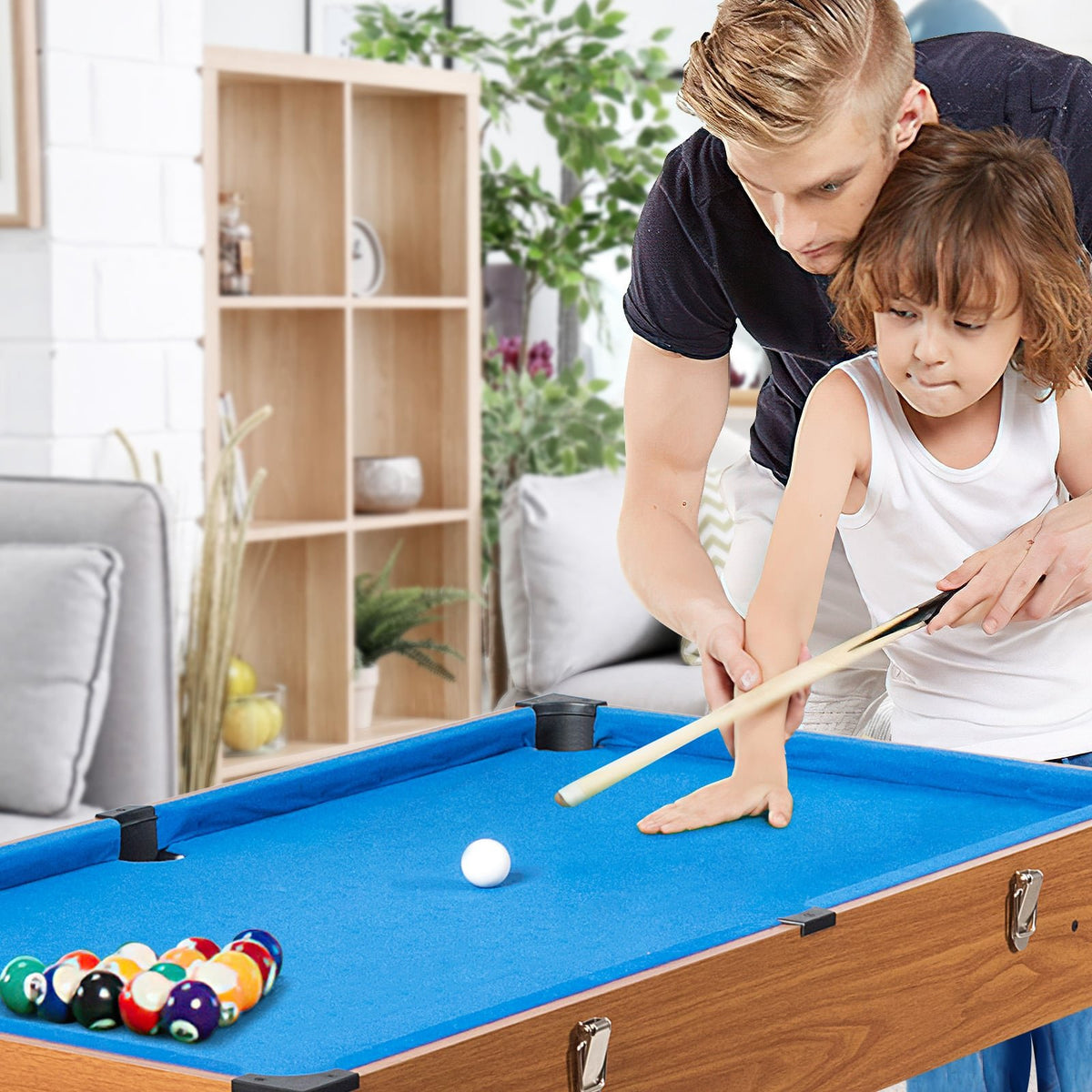 48 Inch 3-In-1 Multi Combo Game Table with Soccer for Game Rooms view 2