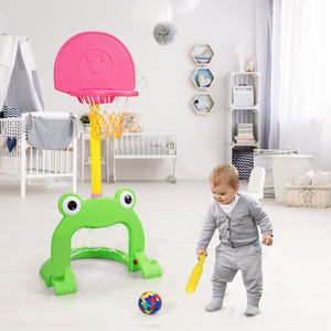 3-in-1 Kids Basketball Hoop Set Stand view 3