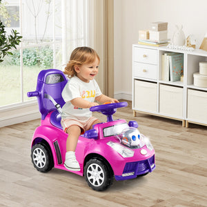 3 in 1 Push Car for Toddler Stroller Sliding Walking Car for Boys and Girls-Pink view 2
