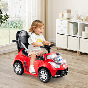 3 in 1 Push Car for Toddler Stroller Sliding Walking Car for Boys and Girls-Red view 3