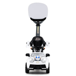 3 in 1 Push Car for Toddler Stroller Sliding Walking Car for Boys and Girls-White view 6